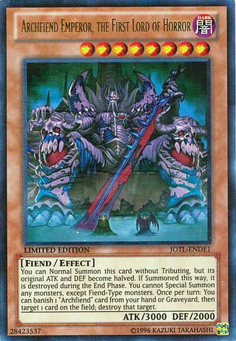 Archfiend Emperor, the First Lord of Horror [JOTL-ENDE1] Ultra Rare | Chromatic Games