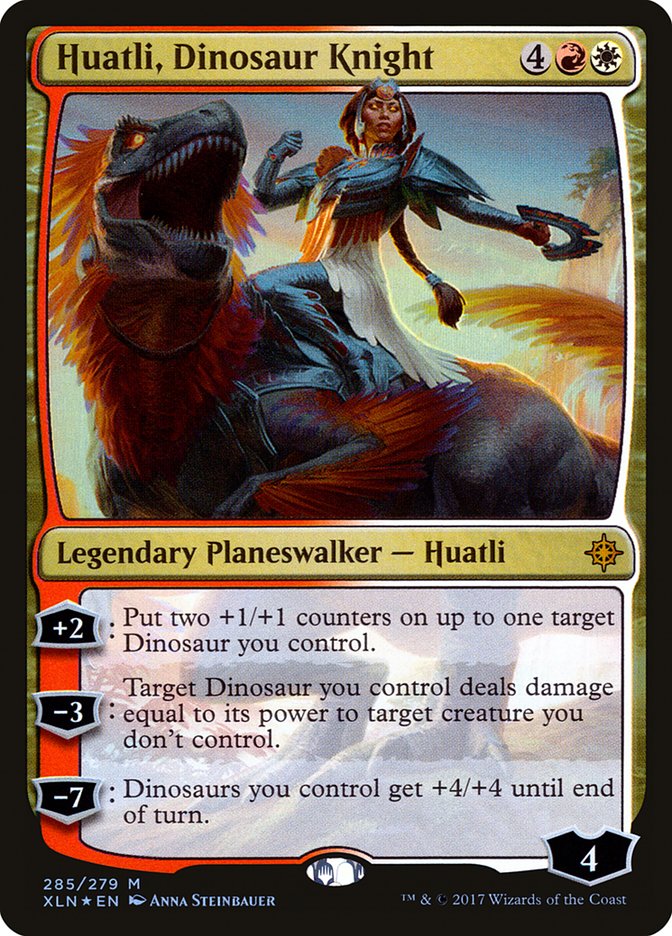 Huatli, Dinosaur Knight [Ixalan] | Chromatic Games