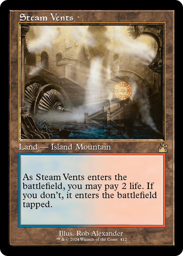 Steam Vents (Retro) [Ravnica Remastered] | Chromatic Games