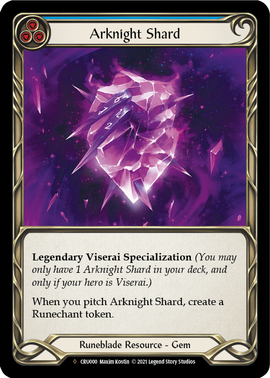 Arknight Shard [U-CRU000] (Crucible of War Unlimited)  Unlimited Rainbow Foil | Chromatic Games