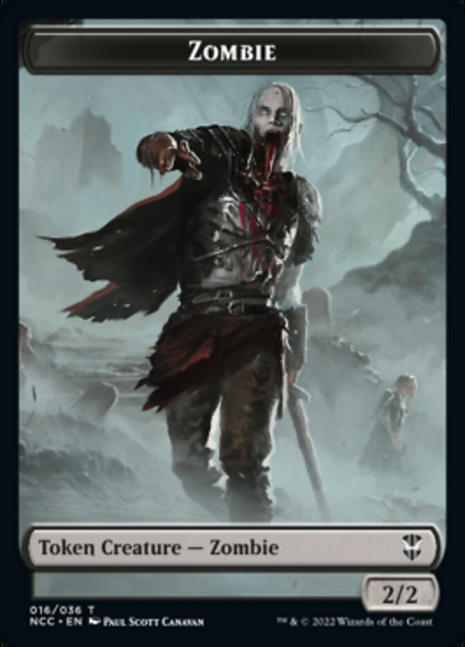 Zombie // Drake Double-Sided Token [Streets of New Capenna Commander Tokens] | Chromatic Games