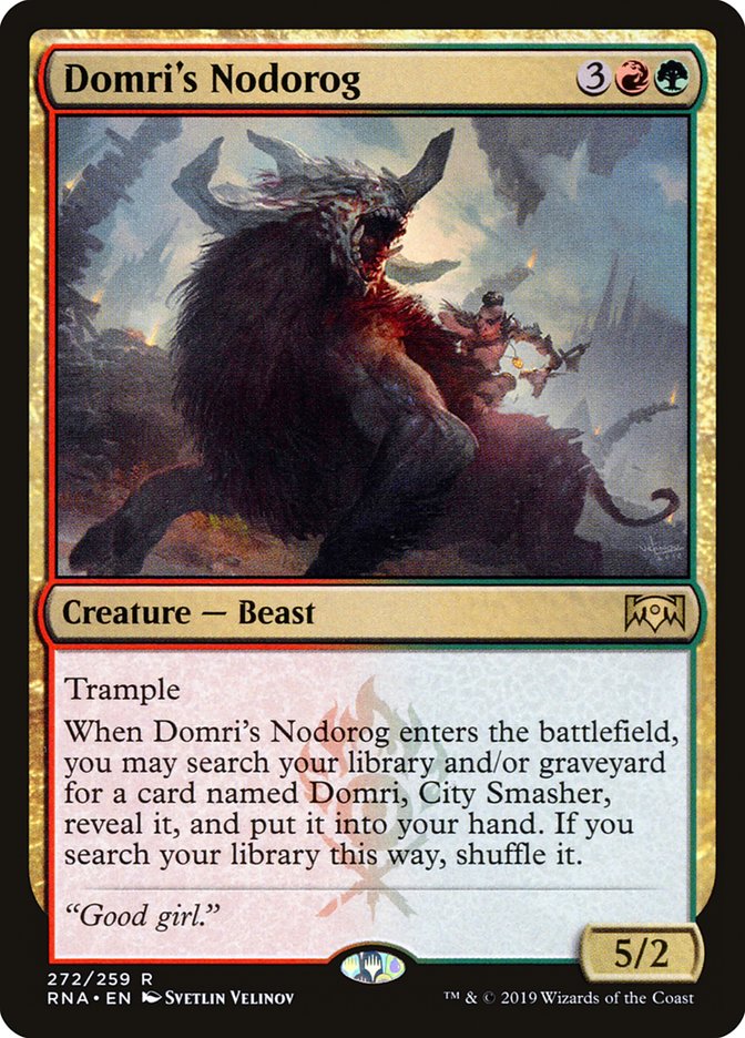 Domri's Nodorog [Ravnica Allegiance] | Chromatic Games