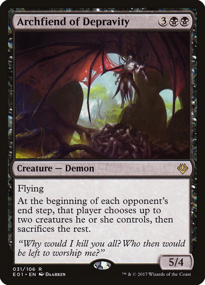 Archfiend of Depravity [Archenemy: Nicol Bolas] | Chromatic Games