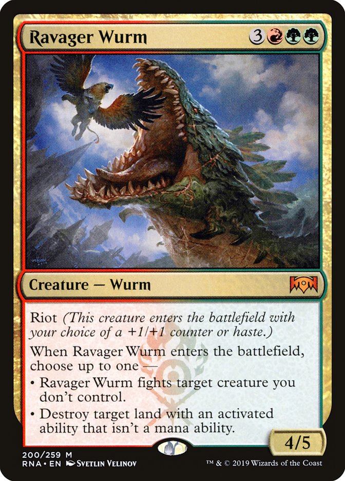 Ravager Wurm [Ravnica Allegiance] | Chromatic Games