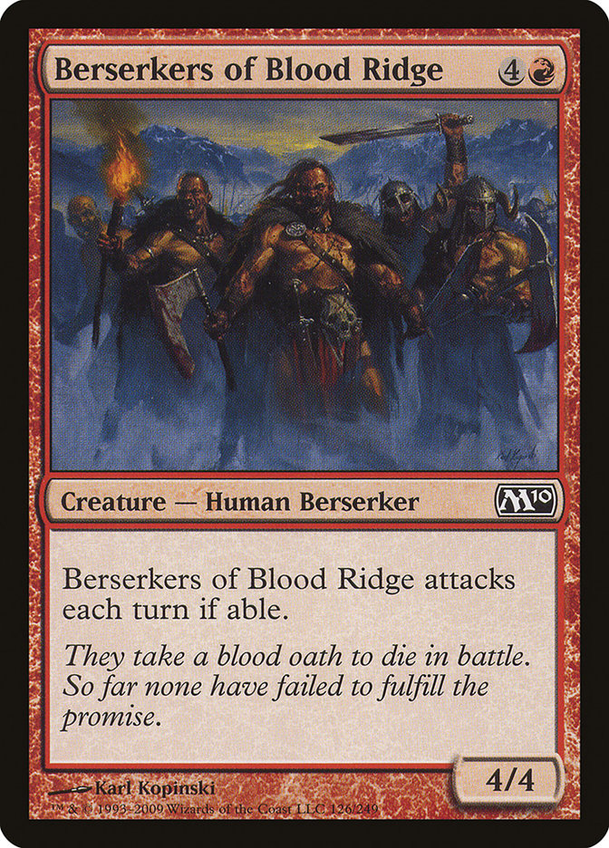 Berserkers of Blood Ridge [Magic 2010] | Chromatic Games