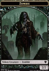 Zombie // Gold Double-Sided Token [Commander 2017 Tokens] | Chromatic Games