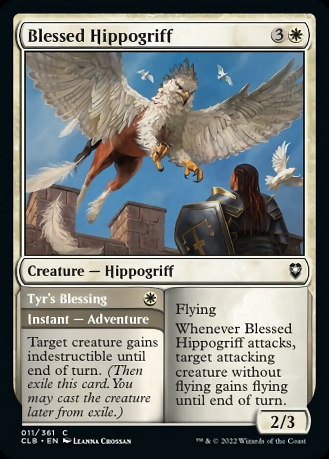 Blessed Hippogriff // Tyr's Blessing [Commander Legends: Battle for Baldur's Gate] | Chromatic Games