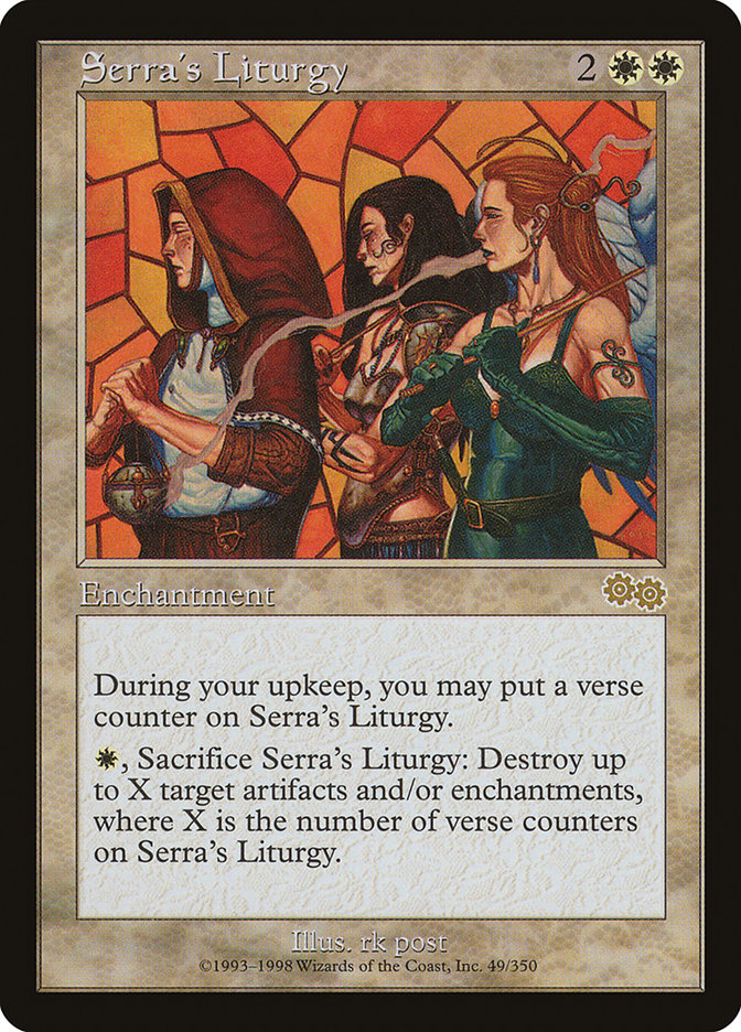 Serra's Liturgy [Urza's Saga] | Chromatic Games