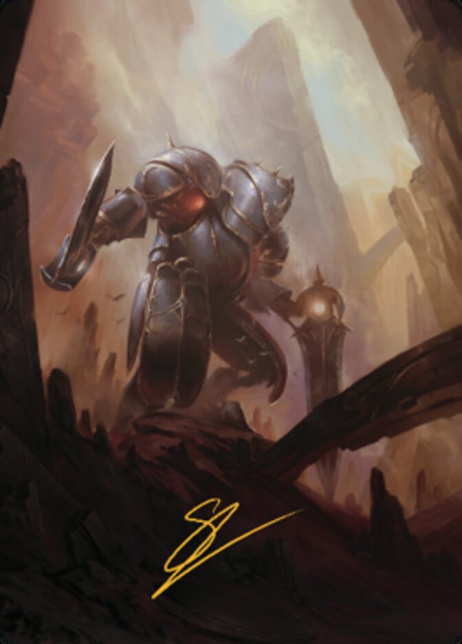 Mountain Art Card (Gold-Stamped Signature) [The Brothers' War Art Series] | Chromatic Games