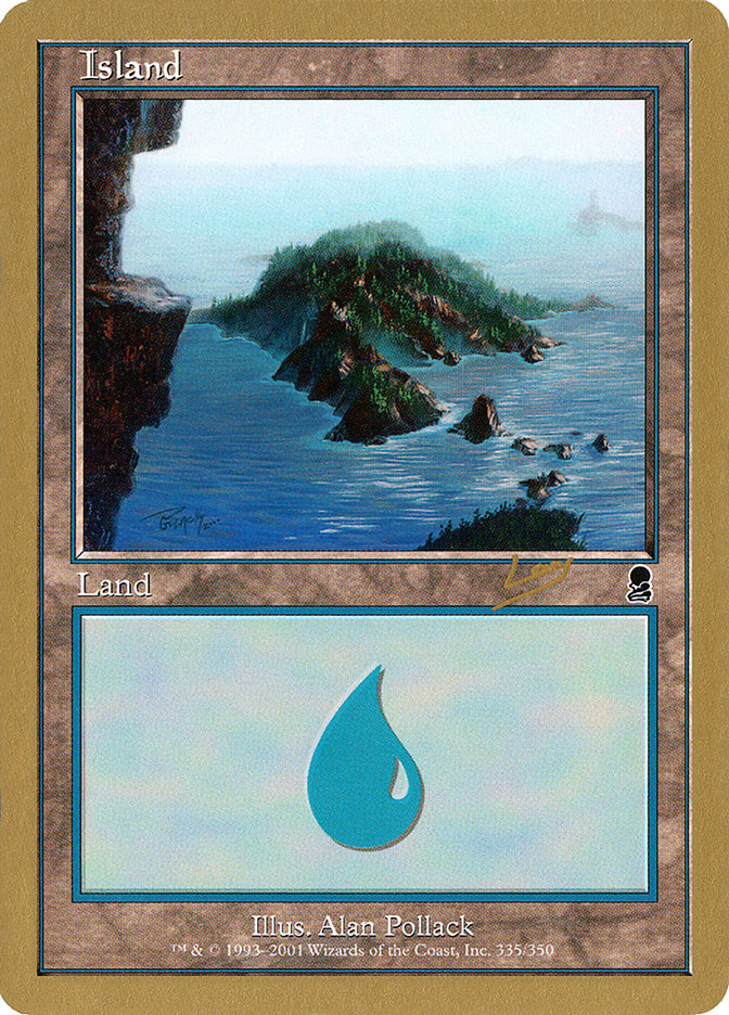 Island (rl335) (Raphael Levy) [World Championship Decks 2002] | Chromatic Games