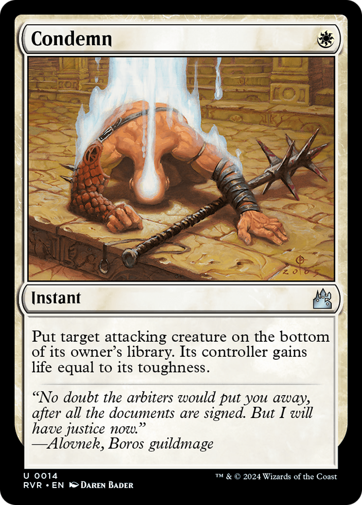 Condemn [Ravnica Remastered] | Chromatic Games