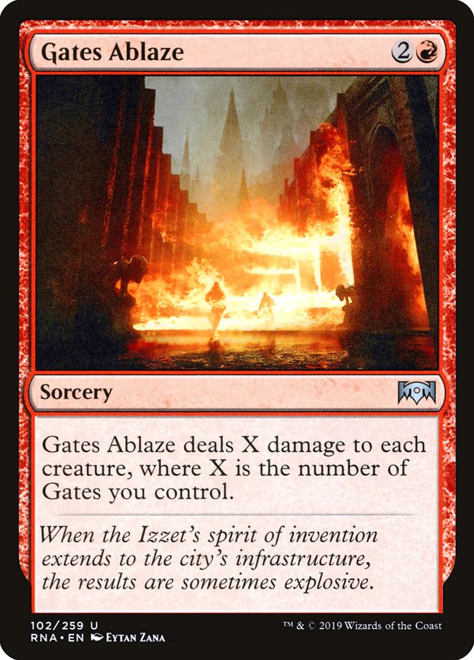 Gates Ablaze [Ravnica Allegiance] | Chromatic Games