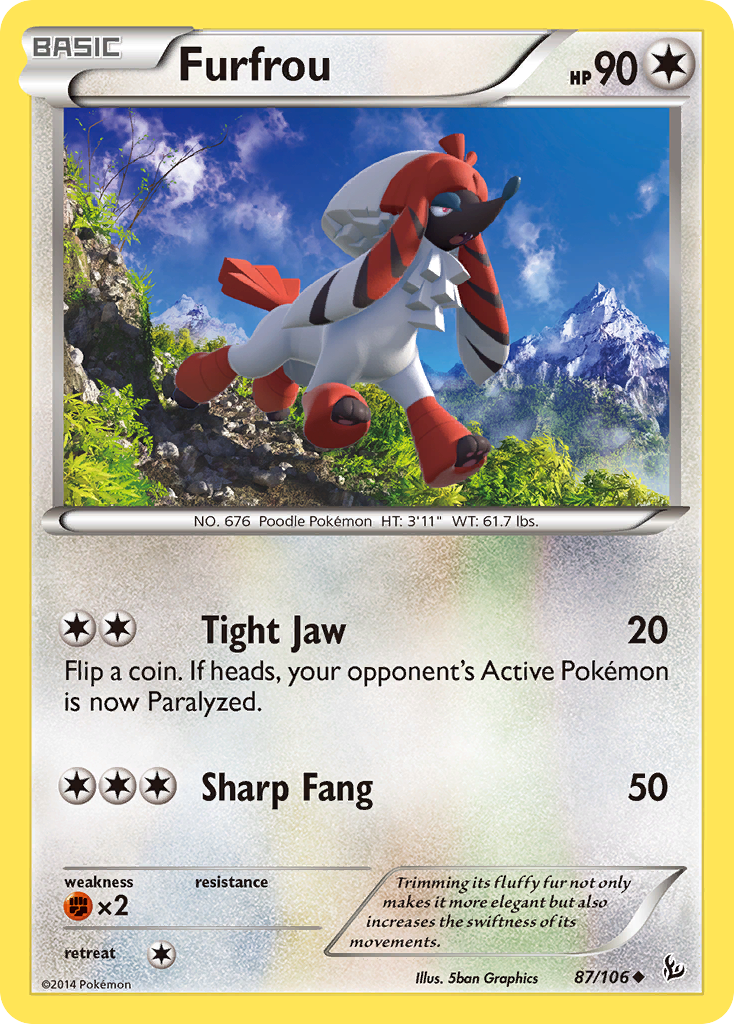 Furfrou (87/106) [XY: Flashfire] | Chromatic Games