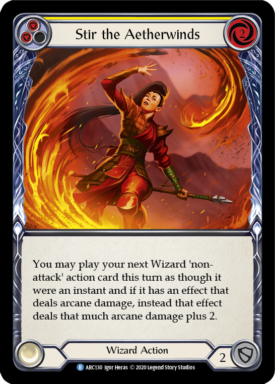 Stir the Aetherwinds (Yellow) [U-ARC130] (Arcane Rising Unlimited)  Unlimited Normal | Chromatic Games