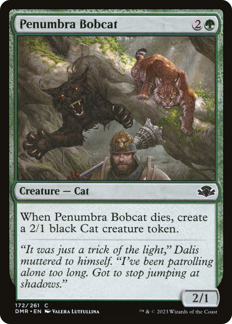 Penumbra Bobcat [Dominaria Remastered] | Chromatic Games