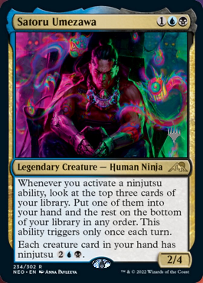 Satoru Umezawa (Promo Pack) [Kamigawa: Neon Dynasty Promos] | Chromatic Games