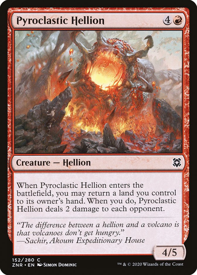 Pyroclastic Hellion [Zendikar Rising] | Chromatic Games