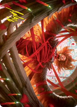 Sigarda's Imprisonment Art Card (Gold-Stamped Signature) [Innistrad: Crimson Vow Art Series] | Chromatic Games