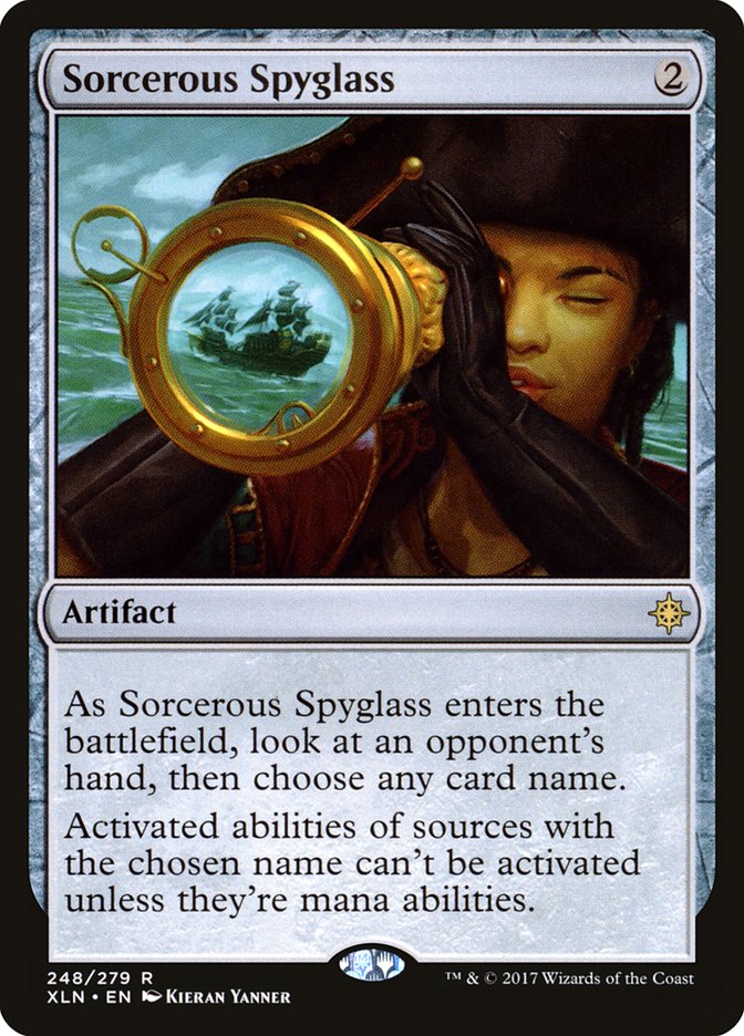 Sorcerous Spyglass [Ixalan] | Chromatic Games