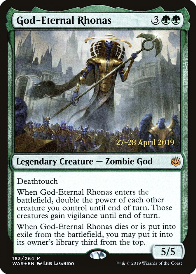 God-Eternal Rhonas [War of the Spark Prerelease Promos] | Chromatic Games