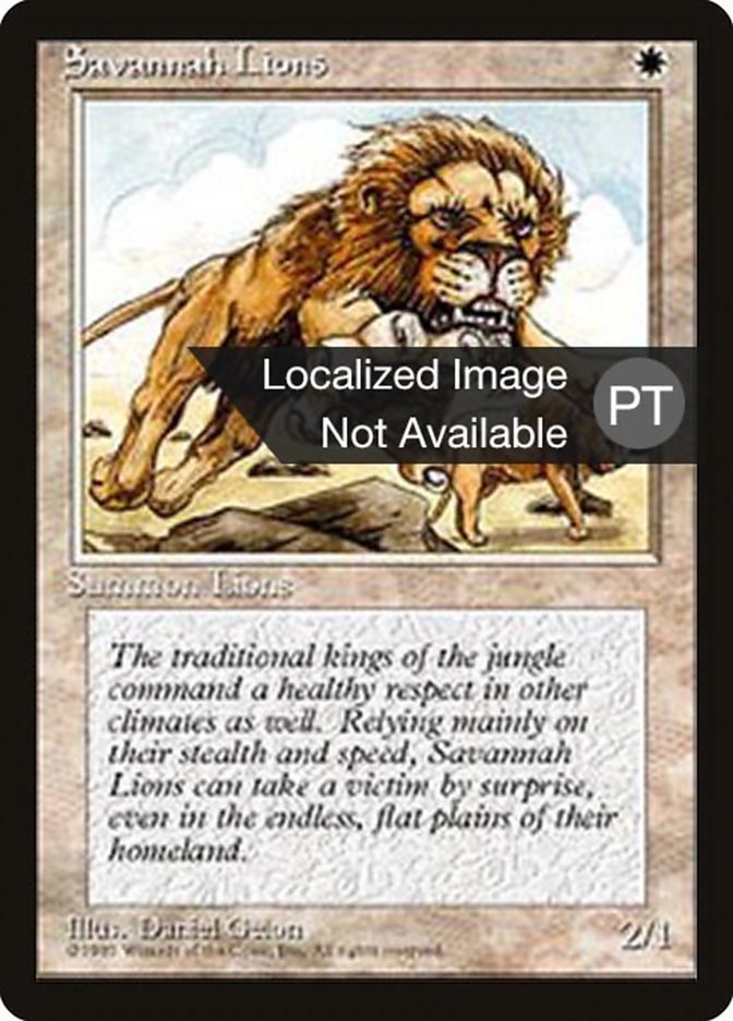 Savannah Lions [Fourth Edition (Foreign Black Border)] | Chromatic Games