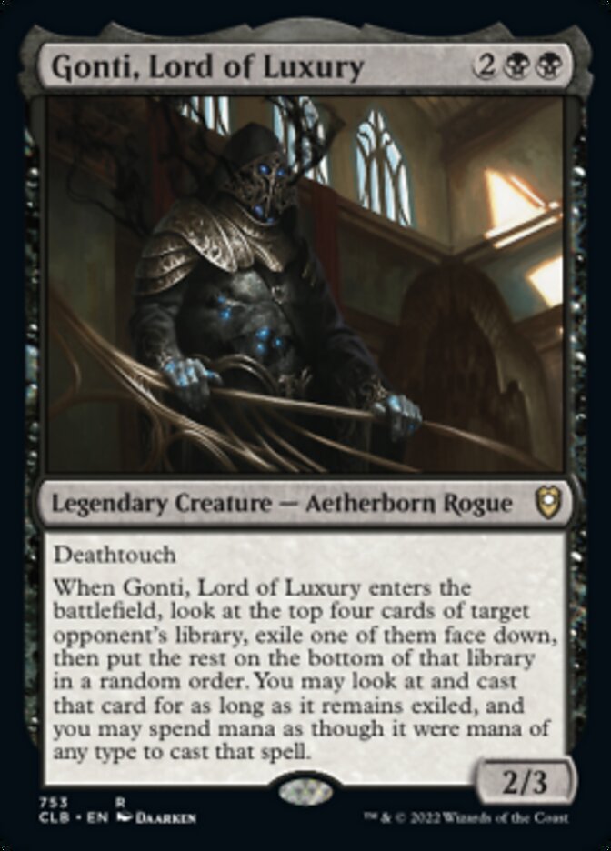 Gonti, Lord of Luxury [Commander Legends: Battle for Baldur's Gate] | Chromatic Games