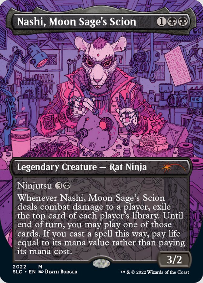 Nashi, Moon Sage's Scion (Borderless) [Secret Lair 30th Anniversary Countdown Kit] | Chromatic Games