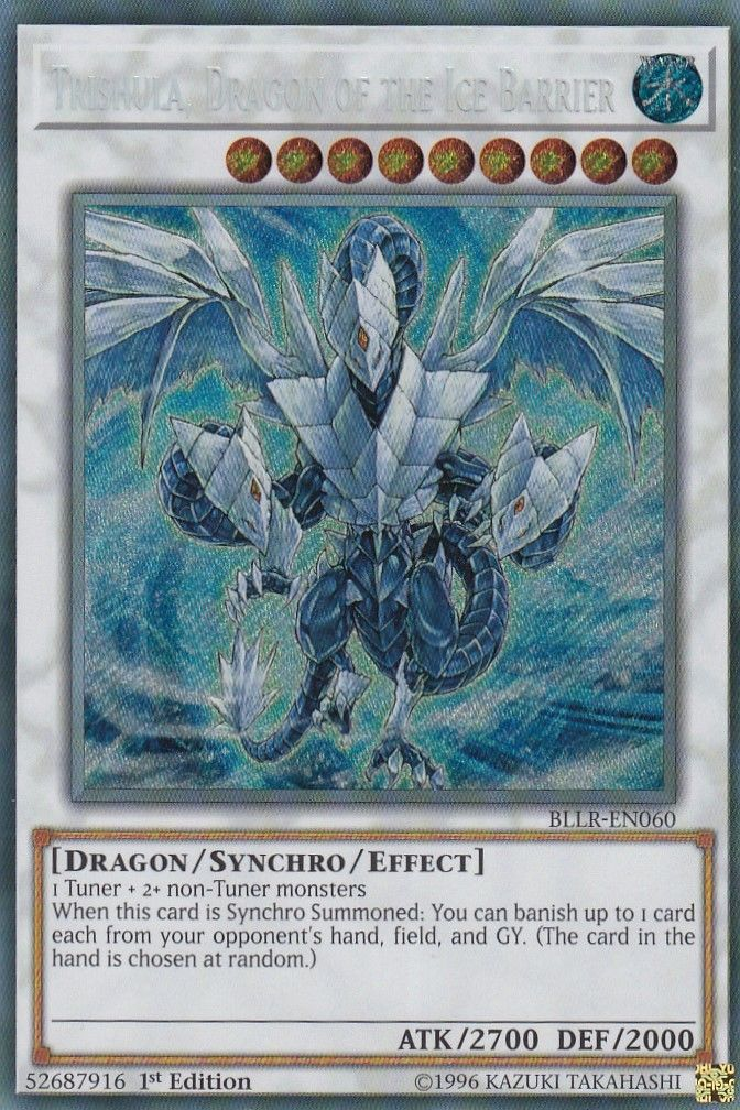 Trishula, Dragon of the Ice Barrier [BLLR-EN060] Secret Rare | Chromatic Games