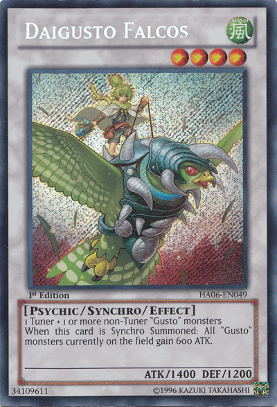 Daigusto Falcos [HA06-EN049] Secret Rare | Chromatic Games