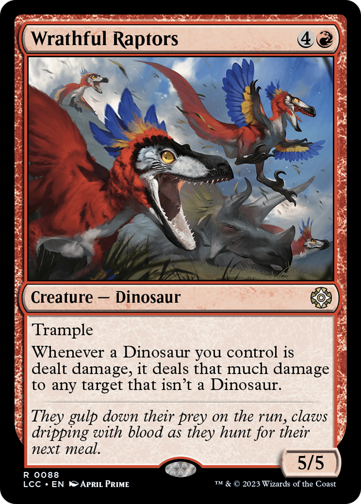 Wrathful Raptors [The Lost Caverns of Ixalan Commander] | Chromatic Games