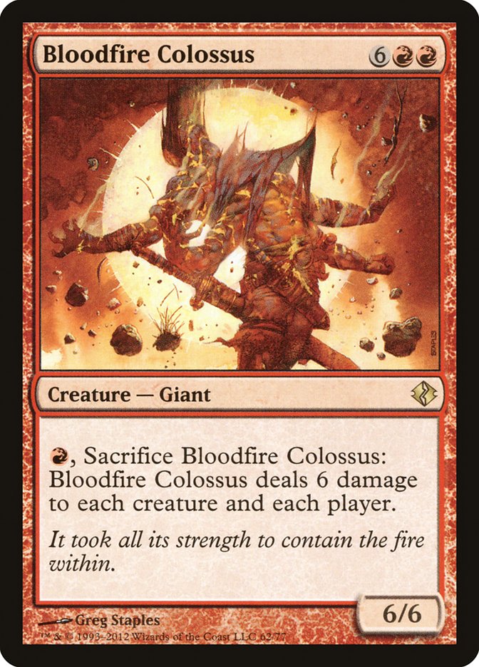 Bloodfire Colossus [Duel Decks: Venser vs. Koth] | Chromatic Games