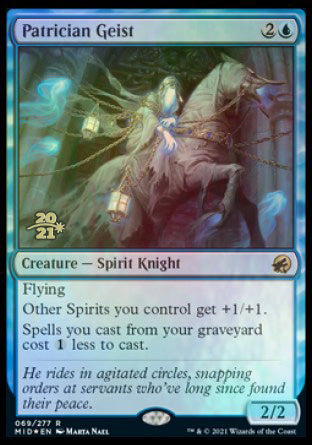 Patrician Geist [Innistrad: Midnight Hunt Prerelease Promos] | Chromatic Games