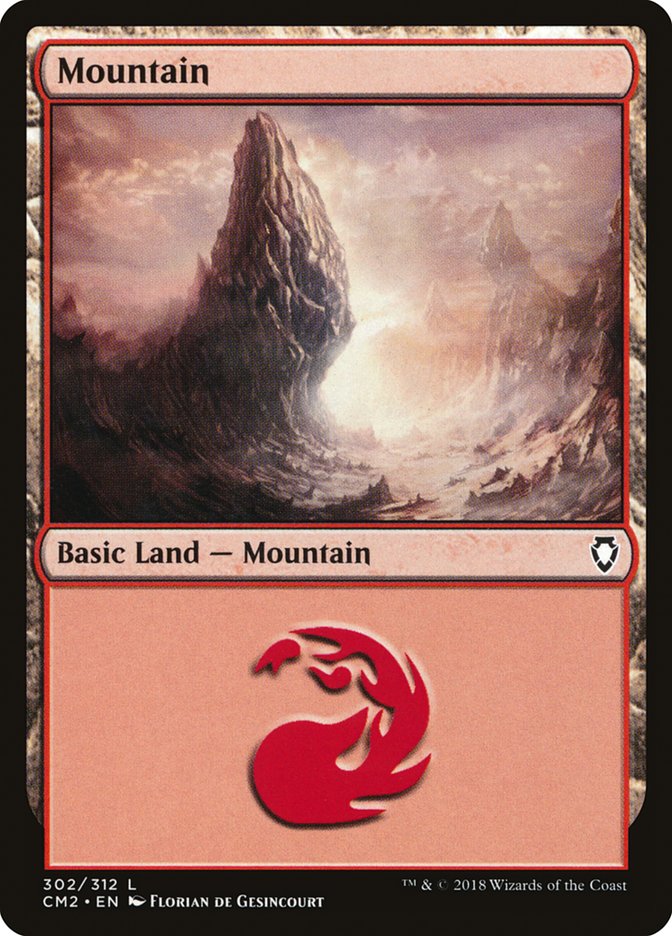 Mountain (302) [Commander Anthology Volume II] | Chromatic Games