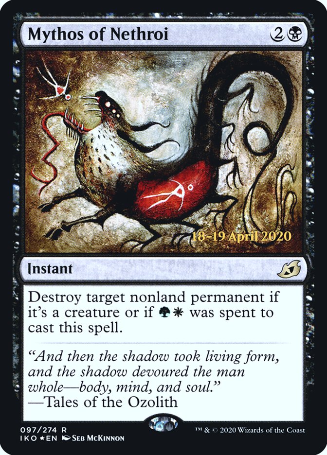 Mythos of Nethroi [Ikoria: Lair of Behemoths Prerelease Promos] | Chromatic Games