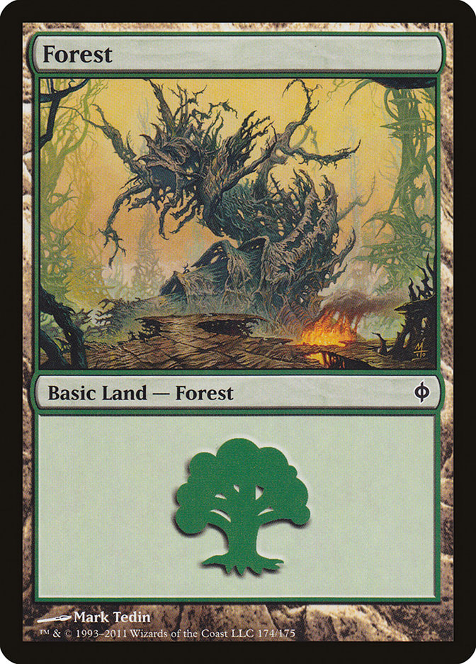 Forest (174) [New Phyrexia] | Chromatic Games