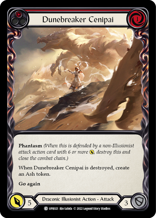 Dunebreaker Cenipai (Red) [UPR021] (Uprising)  Rainbow Foil | Chromatic Games