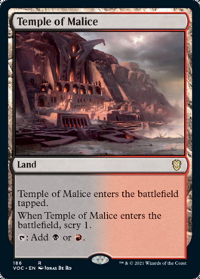 Temple of Malice [Innistrad: Crimson Vow Commander] | Chromatic Games