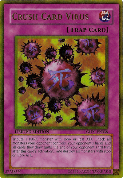 Crush Card Virus [GLD1-EN038] Gold Rare | Chromatic Games