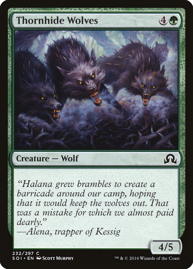 Thornhide Wolves [Shadows over Innistrad] | Chromatic Games