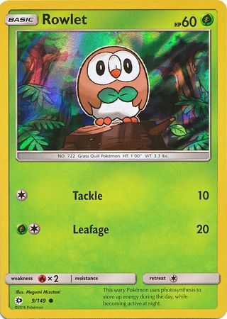 Rowlet (Water Web Holo) [Miscellaneous Cards & Products] | Chromatic Games