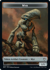 Myr // Powerstone Double-Sided Token [The Brothers' War Commander Tokens] | Chromatic Games