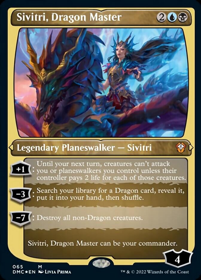 Sivitri, Dragon Master (Foil Etched) [Dominaria United Commander] | Chromatic Games