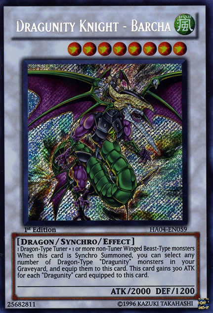 Dragunity Knight - Barcha [HA04-EN059] Secret Rare | Chromatic Games