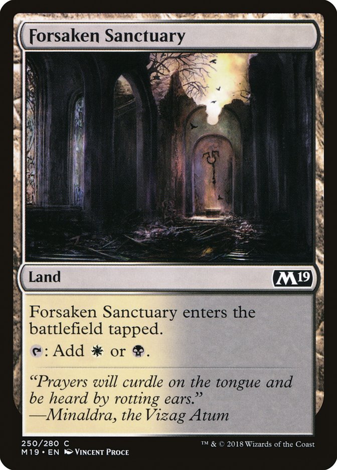 Forsaken Sanctuary [Core Set 2019] | Chromatic Games