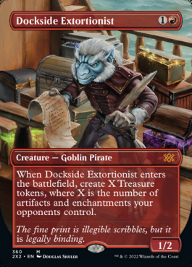 Dockside Extortionist (Borderless Alternate Art) [Double Masters 2022] | Chromatic Games