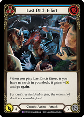 Last Ditch Effort [U-WTR161] (Welcome to Rathe Unlimited)  Unlimited Normal | Chromatic Games