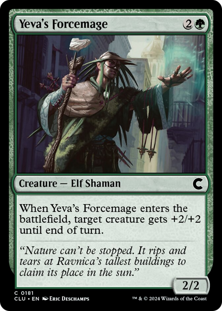 Yeva's Forcemage [Ravnica: Clue Edition] | Chromatic Games