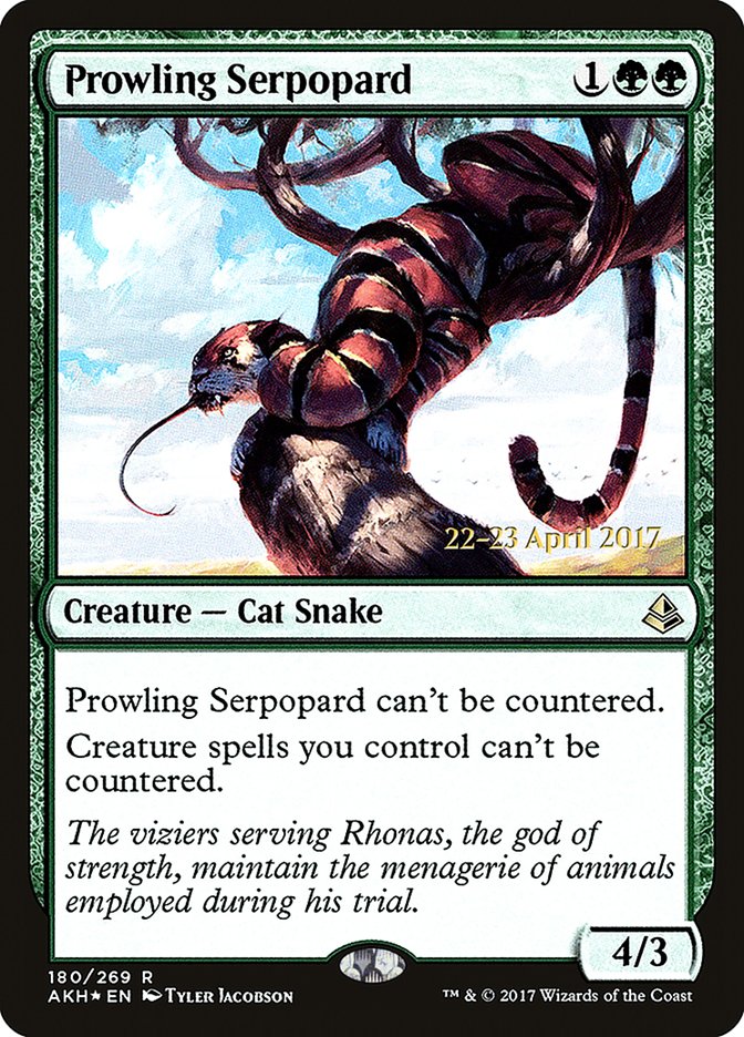 Prowling Serpopard [Amonkhet Prerelease Promos] | Chromatic Games