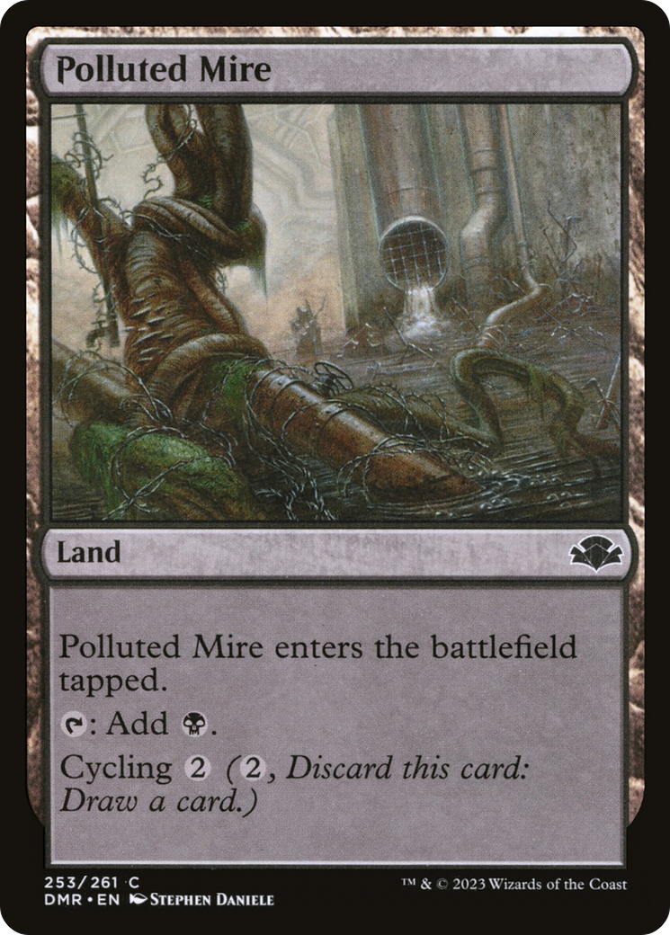 Polluted Mire [Dominaria Remastered] | Chromatic Games