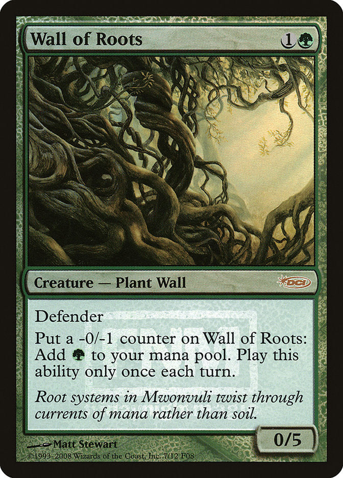 Wall of Roots [Friday Night Magic 2008] | Chromatic Games